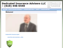 Tablet Screenshot of dedicatedinsuranceadvisors.com